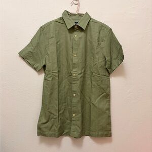 Ben Sherman Textured Olive Green Button Down Shirt